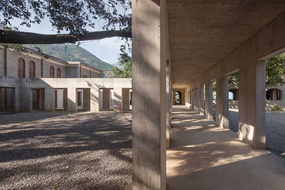 corridor and internal courtyard